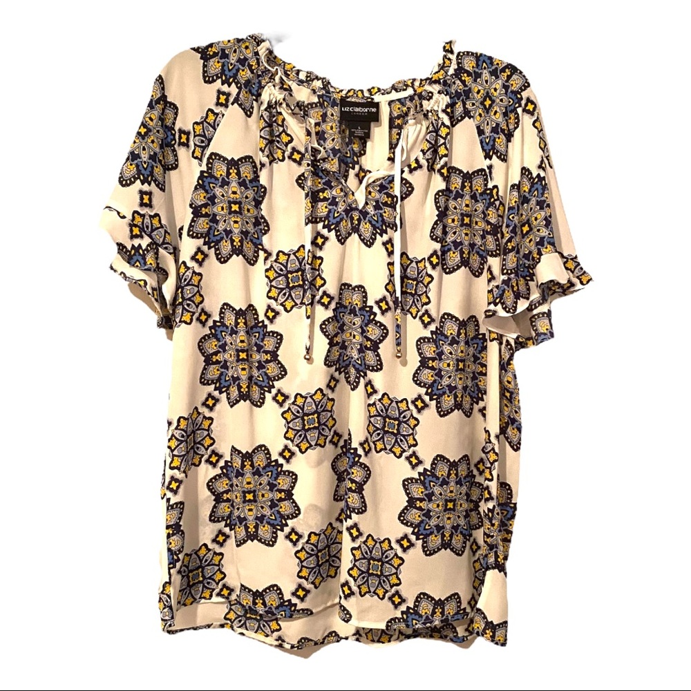 Liz Claiborne Patterned Blouse